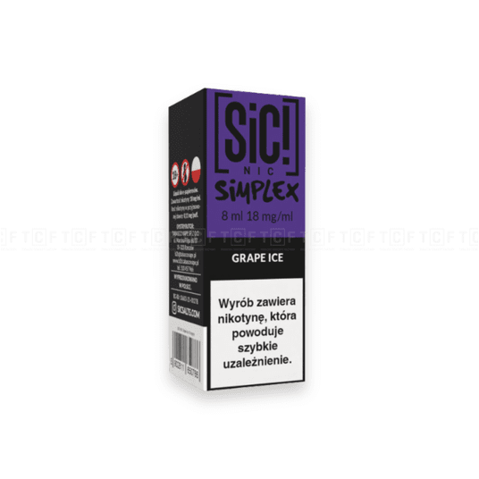 Liquid SIC Nic 8ml - Grape Ice 18mg/ml -zdjęcie numer 1