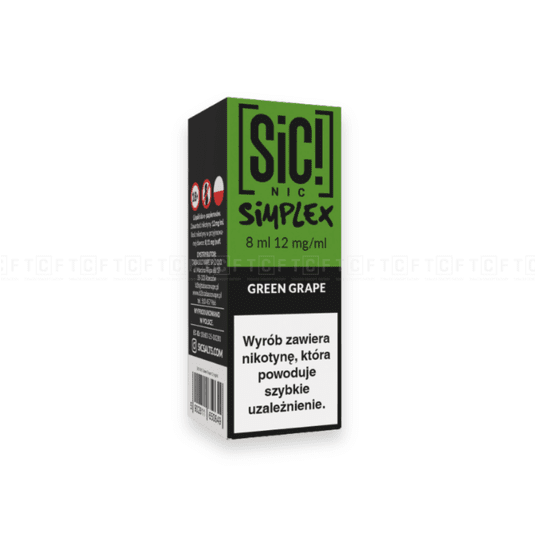 Liquid SIC Nic 8ml - Green Grape 12mg/ml -zdjęcie numer 1