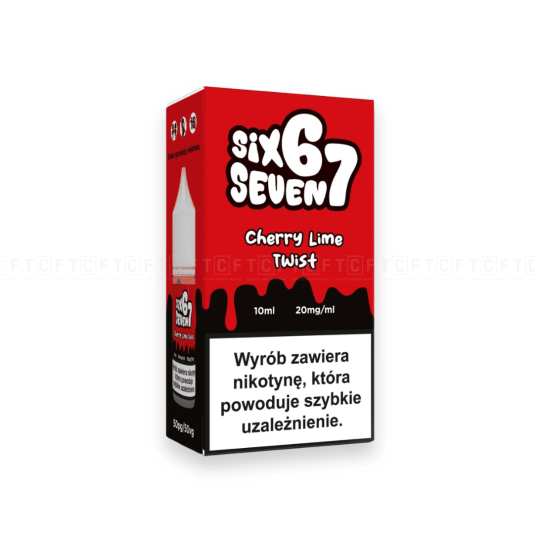 Liquid Six Seven 67 10ml - Cherry Lime Twist 20mg/ml -zdjęcie numer 1