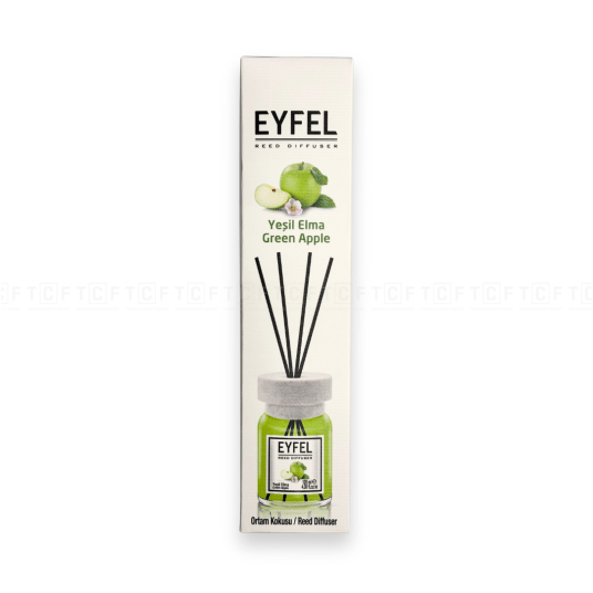 Zapach EYFEL 120ml z pałeczkami - Green Apple -zdjęcie numer 1