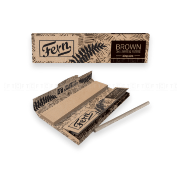 Bibułki FERN KS Brown + filtry 24op.