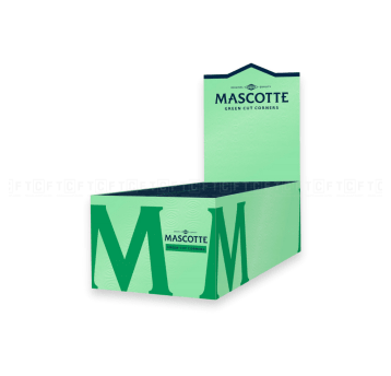 Bibułki Mascotte Green Cut Corners 50op.