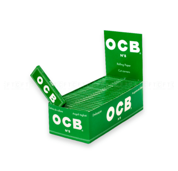 Bibułki OCB No8 (zielona krótka) 50op.