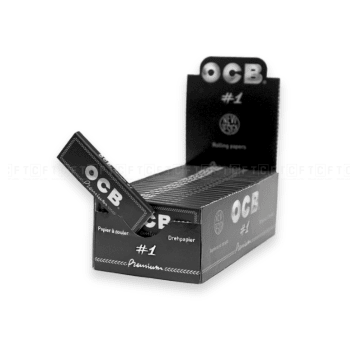 Bibułki OCB Premium #1 (czarna krótka) 50op.
