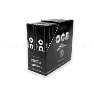 Bibułki OCB Slim Premium (czarna długa) 50op.