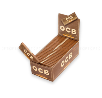 Bibułki OCB Virgin Brown Single (krótka) 50op.