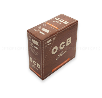 Bibułki OCB Virgin Brown Slim (długa) 50op.