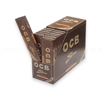 Bibułki OCB Virgin Brown Slim+ filter 32op.