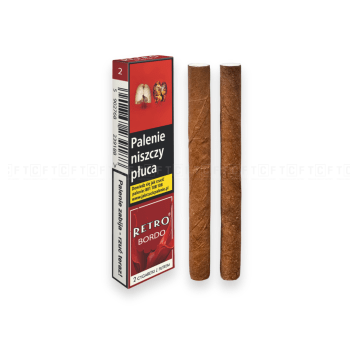Cygaretki RETRO - Bordo Cherry '2 , 6/120 TTT