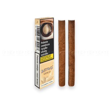 Cygaretki RETRO - Gold Vanilia '2 , 6/120 TTT