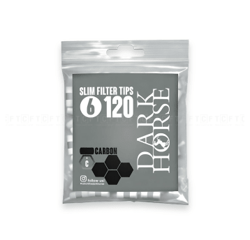 Filtry Dark Horse 6/15mm (Slim) Carbon - 120szt.