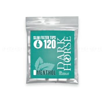 Filtry Dark Horse 6/15mm (Slim) Menthol - 120szt.