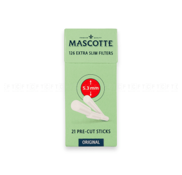 Filtry Mascotte Original 5.3/15mm (Extra Slim) 21 PRE-CUT – 126szt.