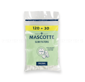 Filtry Mascotte Original 6/15mm (Slim) – 150szt.