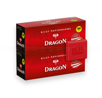 Gilzy Dragon 2 x 500 + papierośnica