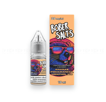 Liquid Bober Salts 10ml - ANANAS, POMARAŃCZA, MENTHOL, ICE 20mg/ml