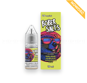 Liquid Bober Salts 10ml - ZIELONE JABŁKO, ANANAS, ICE 20mg/ml