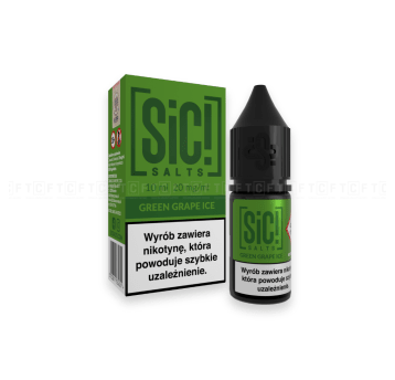 Liquid SIC Salts 10ml - Green Grape Ice 20mg/ml