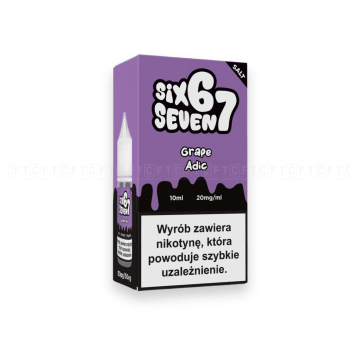 Liquid Six Seven 67 10ml - Grape Adic 20mg/ml