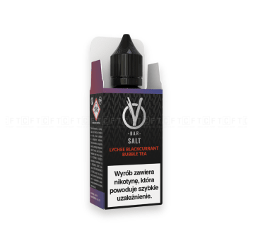 Liquid VBAR Salt 10ml - Lychee Blackcurrant Bubble Tea 20mg/ml