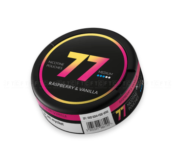 Woreczki nikotynowe 77 Medium 16mg/g Raspberry & Vanilla