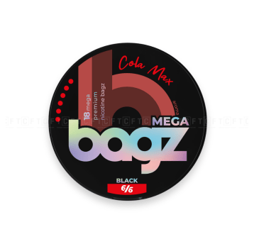 Woreczki nikotynowe Bagz 6/6 Mega Black 20mg/g - Cola Max
