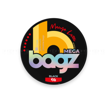 Woreczki nikotynowe Bagz 6/6 Mega Black 20mg/g - Mango Lassi