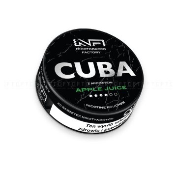 Woreczki nikotynowe CUBA Black 20mg/g Apple Juice