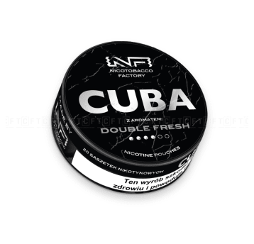 Woreczki nikotynowe CUBA Black 20mg/g Double Fresh