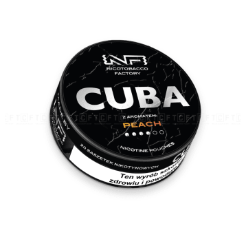 Woreczki nikotynowe CUBA Black 20mg/g Peach