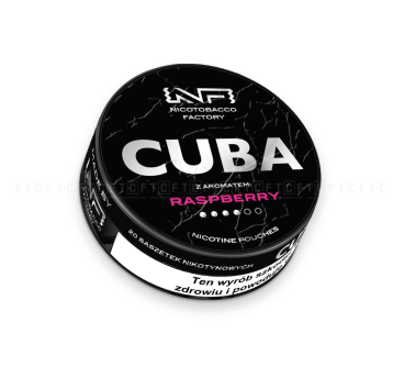 Woreczki nikotynowe CUBA Black 20mg/g Raspberry