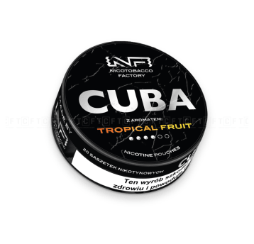 Woreczki nikotynowe CUBA Black 20mg/g Tropical Fruit