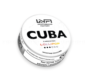 Woreczki nikotynowe CUBA White 16mg/g Lollipop