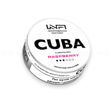 Woreczki nikotynowe CUBA White 16mg/g Raspberry