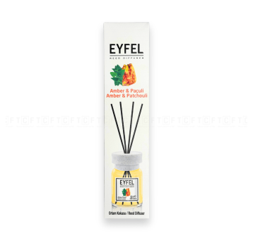 Zapach EYFEL 120ml z pałeczkami - Amber & Paculi
